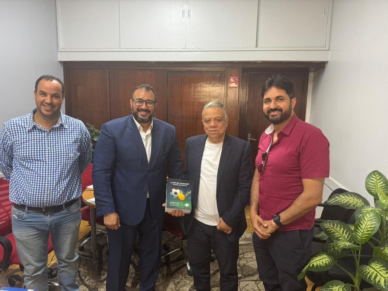 With the CFO of Al Ahly Sporting Club, Egypt