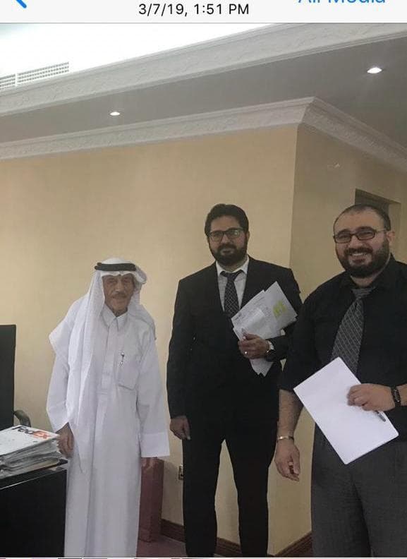 With Emirati businessman Abdulrahman Al-Rastamani